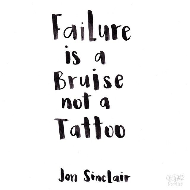 failure is a bruise