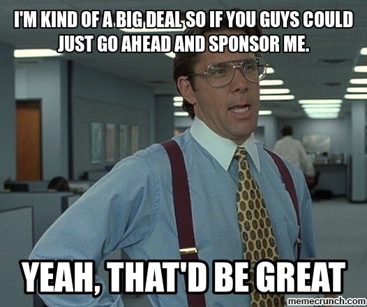 sponsor me